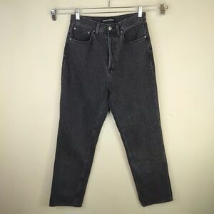 Denim Forum Men's Black Straight-Leg Jeans